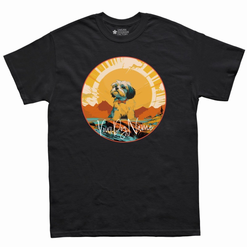 SAKURA DOGWARE FACTORY 名入れ　ユニセックス　Tシャツ　シーズー　6098