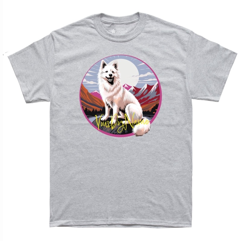 SAKURA DOGWARE FACTORY 名入れ　ユニセックス　Tシャツ スピッツ　6109