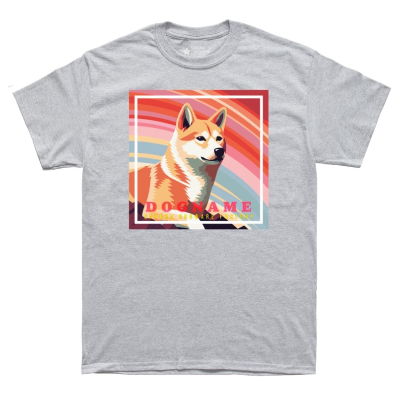 SAKURA DOGWARE FACTORY 名入れ　ユニセックス　Tシャツ　柴犬　6122