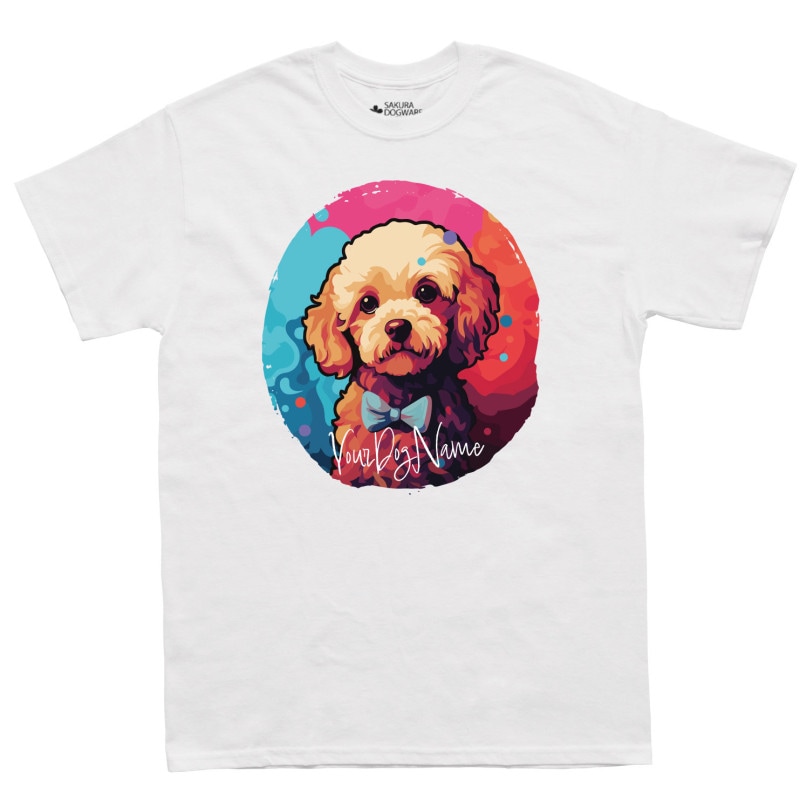 SAKURA DOGWARE FACTORY 名入れ　ユニセックス　Tシャツ　トイプードル　6125