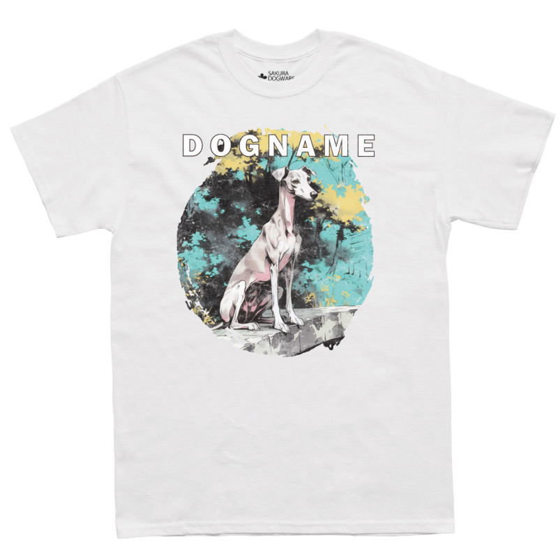 SAKURA DOGWARE FACTORY 名入れ　ユニセックス　Tシャツ　イタリアングレイハウンド　6138