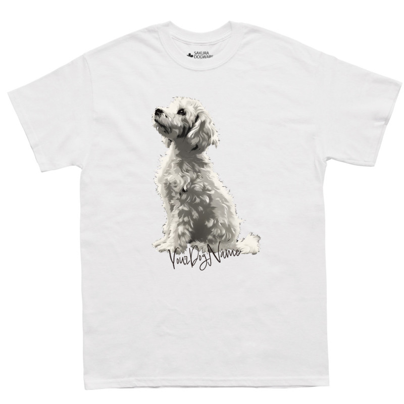 SAKURA DOGWARE FACTORY 名入れ　ユニセックス　Tシャツ　トイプードル　6155