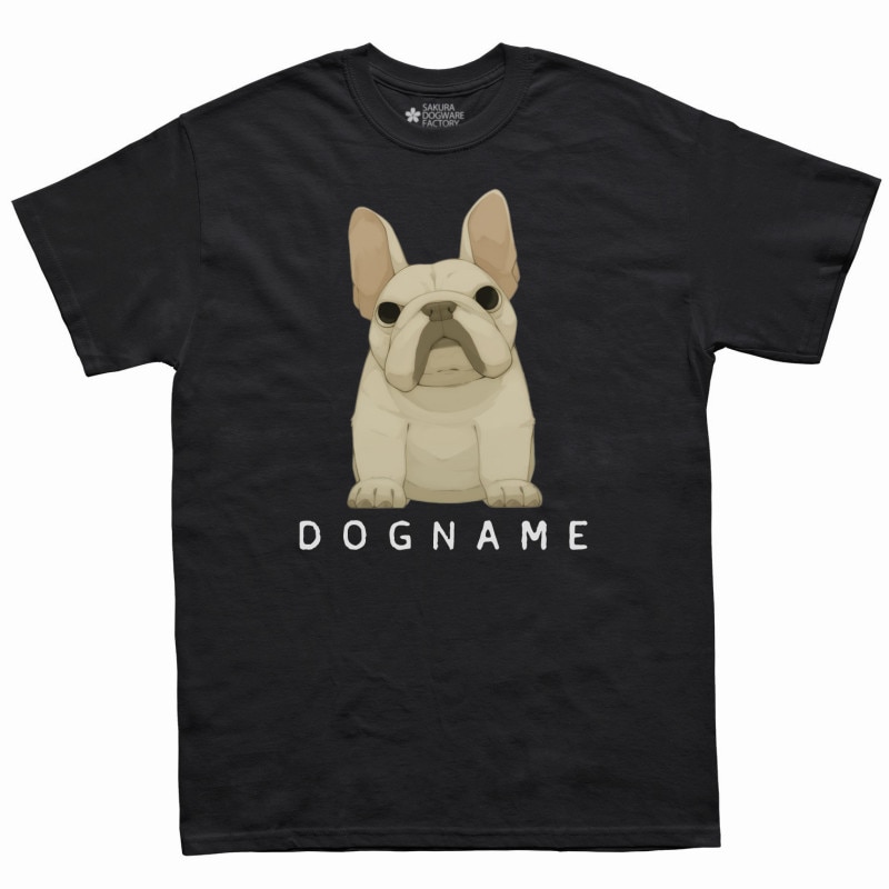SAKURA DOGWARE FACTORY 名入れ　ユニセックス　Tシャツ　フレンチブルドッグ　6158