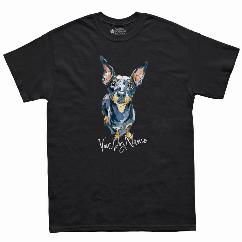 SAKURA DOGWARE FACTORY 名入れ　ユニセックス　Tシャツ　ミニチュアピンシャー　6211