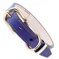 SAKURA DOGWARE ヌメ革 スワロフスキーエレメンツラインストーン 真鍮無垢金具 SS首輪(小型犬・超小型犬・猫用　/　首周り18.5-28.5cm)　A1027|デザイン本革首輪