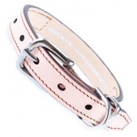 SAKURA DOGWARE ヌメ革 スワロフスキーエレメンツラインストーン　SS首輪(小型犬・超小型犬・猫用　/　首周り18.5-28.5cm)　A1132|デザイン本革首輪