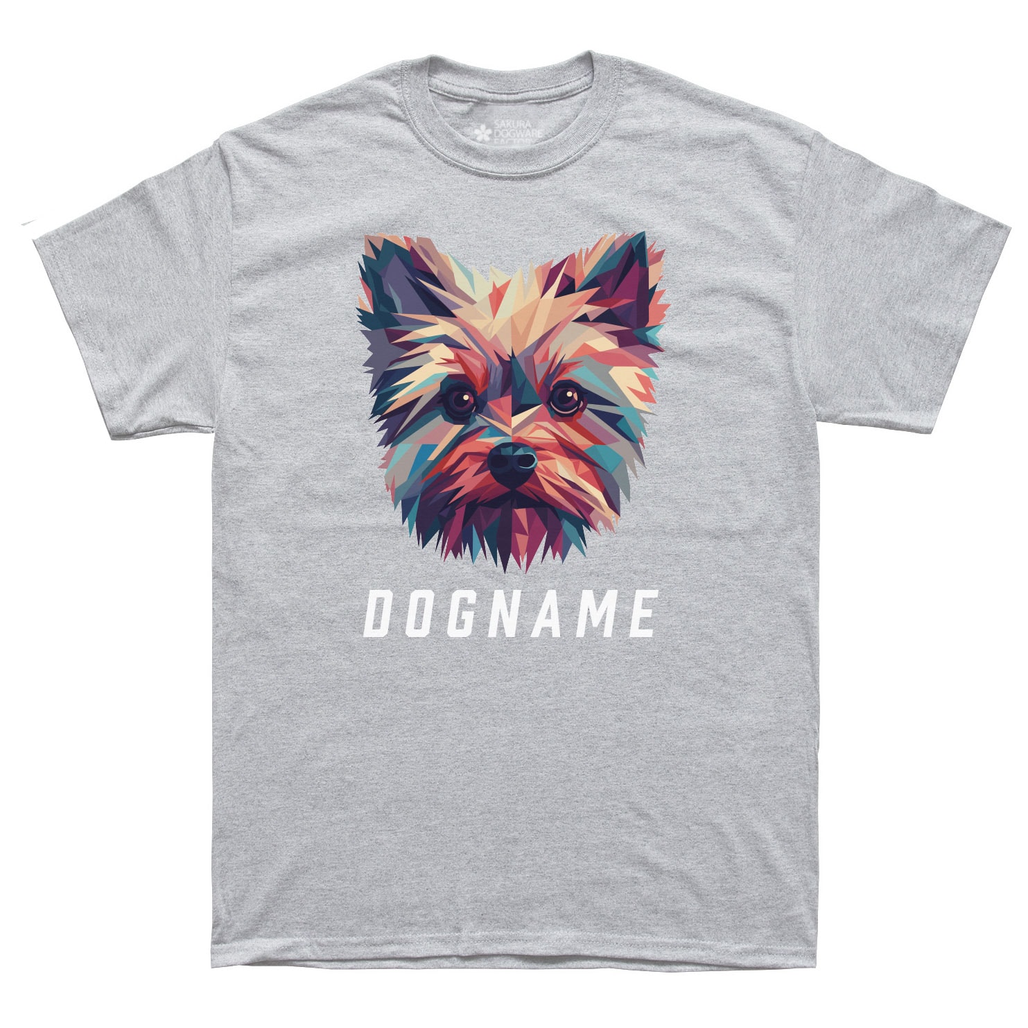 犬種デザイン名入れTシャツ ヨーキー 6065 - サクラ犬具製作所