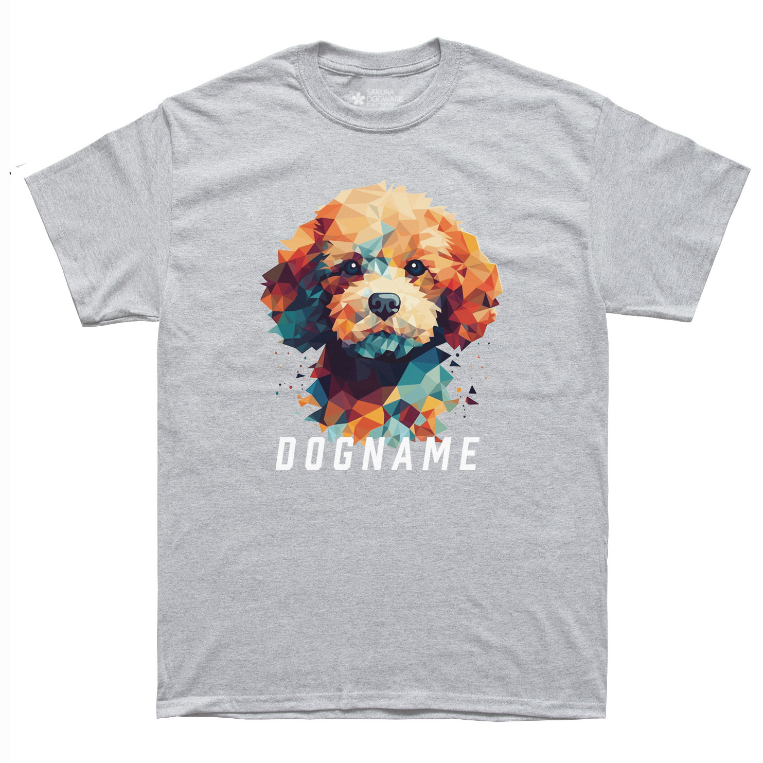 犬種デザイン名入れTシャツ トイプードル 6071 - サクラ犬具製作所