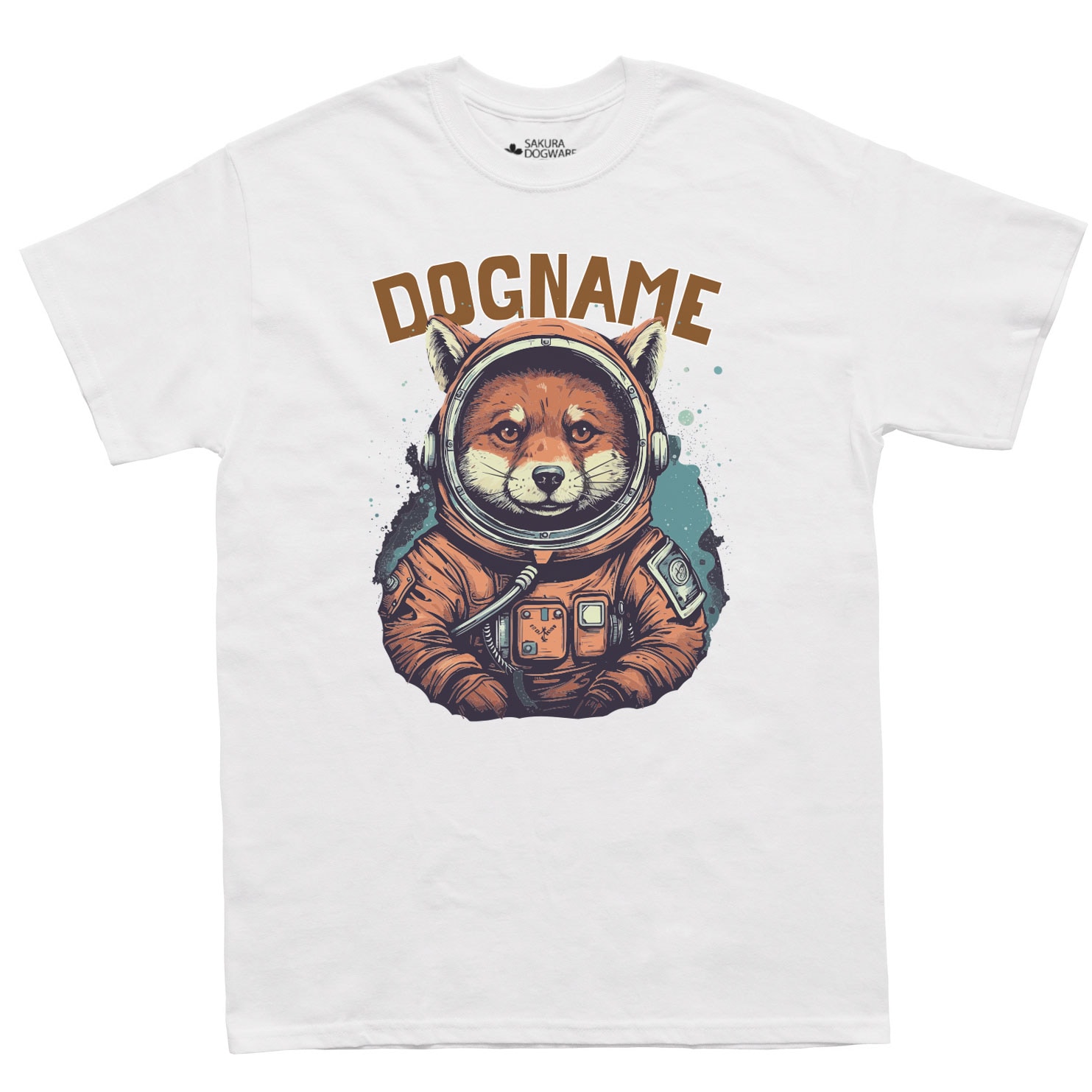 犬種デザイン名入れTシャツ 柴犬 6073 - サクラ犬具製作所