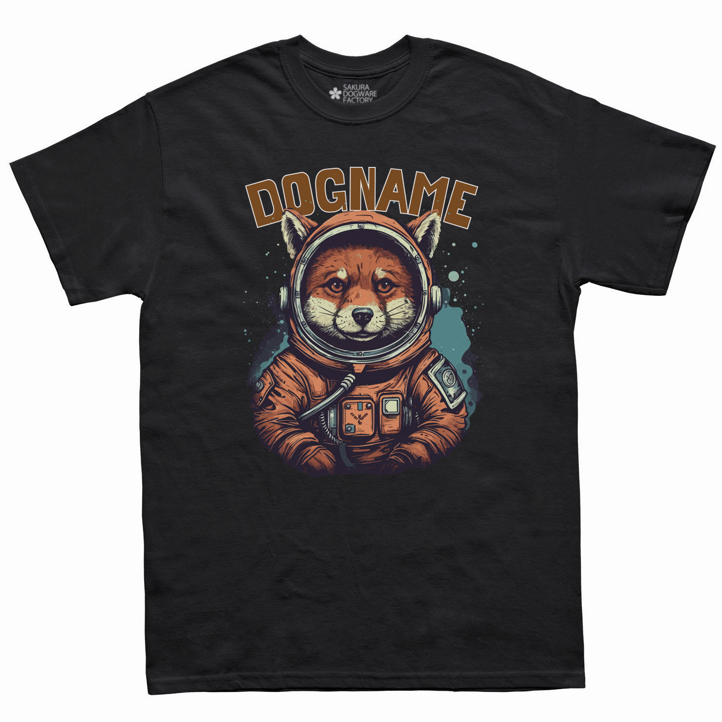 犬種デザイン名入れTシャツ 柴犬 6073 - サクラ犬具製作所