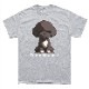 SAKURA DOGWARE FACTORY 名入れ　ユニセックス　Tシャツ　トイプードル　チョコレート　6140