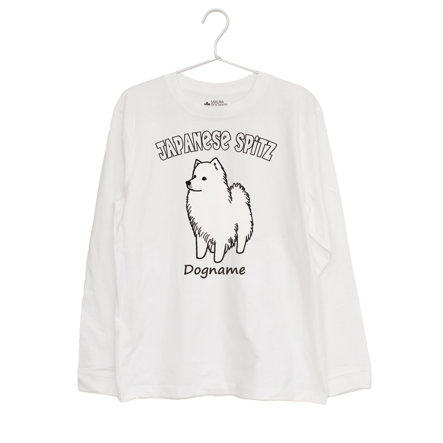 SAKURA DOGWARE FACTORY 名入れ　ユニセックス　ロンT　スピッツ　9048