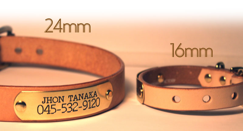 [#A8894]サクラ犬具製作所　本革　桜　菱文様　和柄型押し模様首輪 　日本製