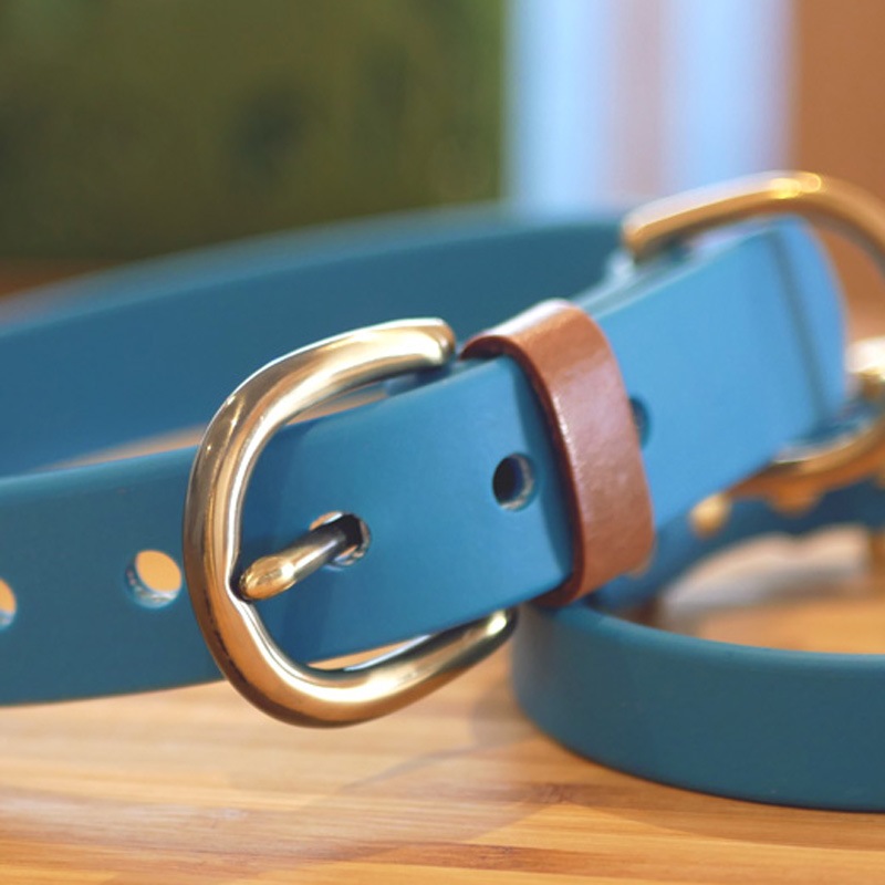 【サクラ犬具製作所オリジナル】名入れエアタグホルダー付きアウトドア首輪　16mm 24mm 防水性・柔軟性・耐久性に優れたハイテク素材の犬用首輪　長さもセミオーダーOK