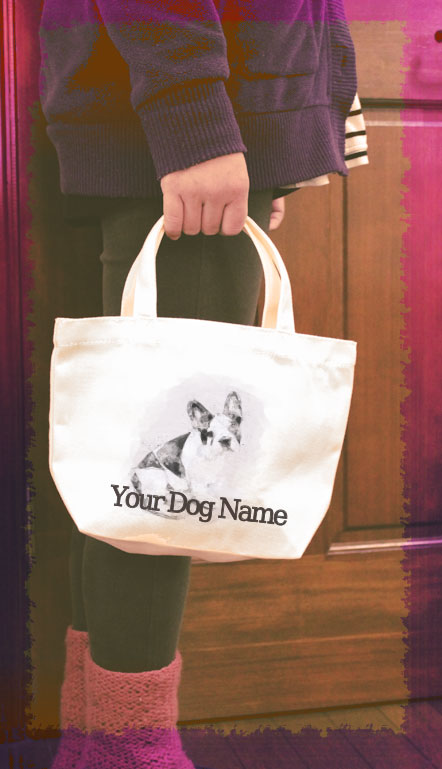 オリジナルデザイン　フレンチブルドッグ　フレブル　お散歩トートバッグT1044