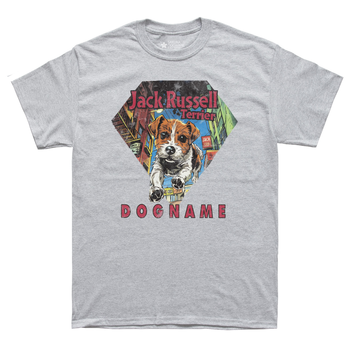 本革首輪・おしゃれ首輪・迷子札首輪の サクラ犬具製作所 / SAKURA DOGWARE FACTORY 名入れ ユニセックス Tシャツ