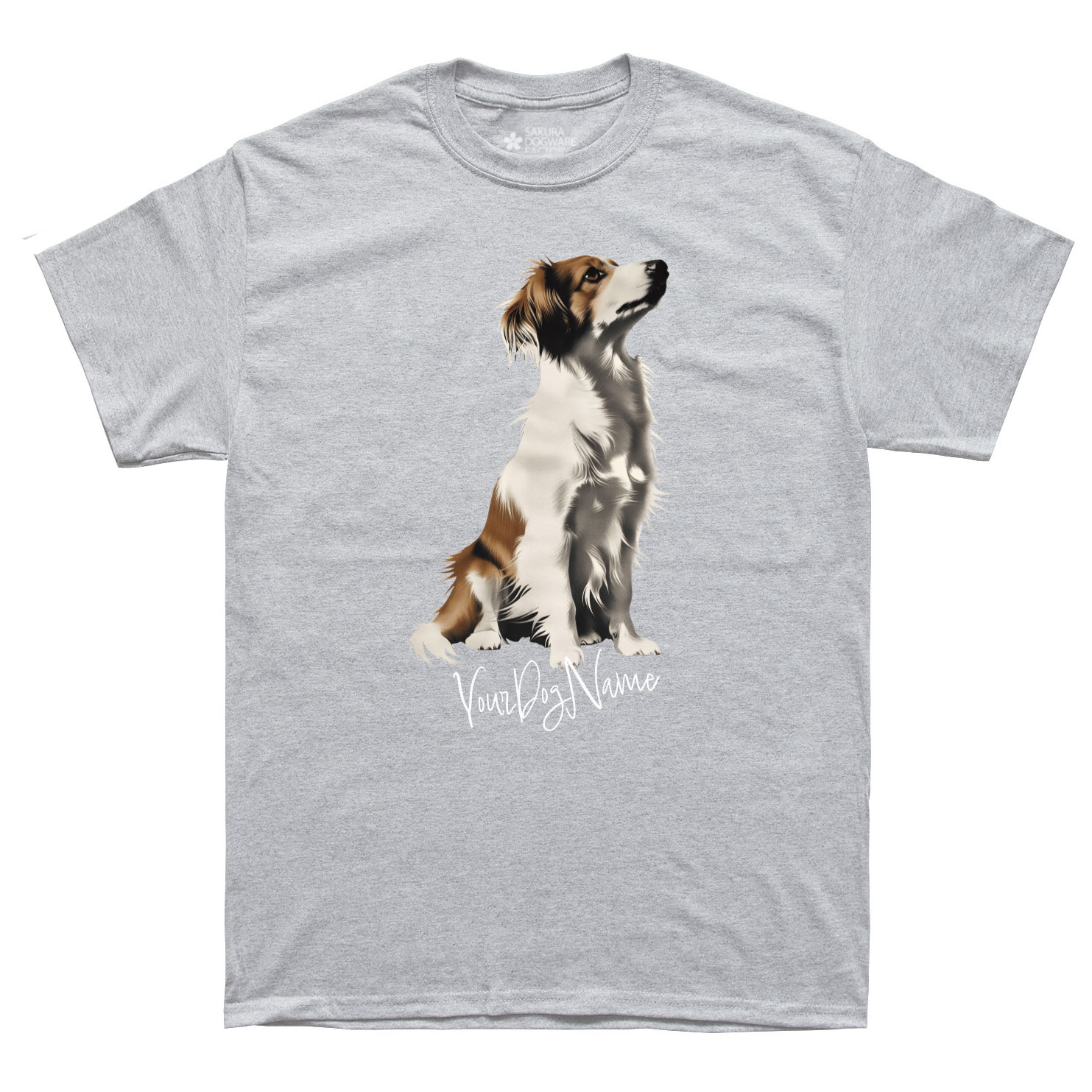 SAKURA DOGWARE FACTORY 名入れ　ユニセックス　Tシャツ　コーイケルホンディエ　6154