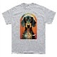 SAKURA DOGWARE FACTORY 名入れ　ユニセックス　Tシャツ　ダックスフンド　6093