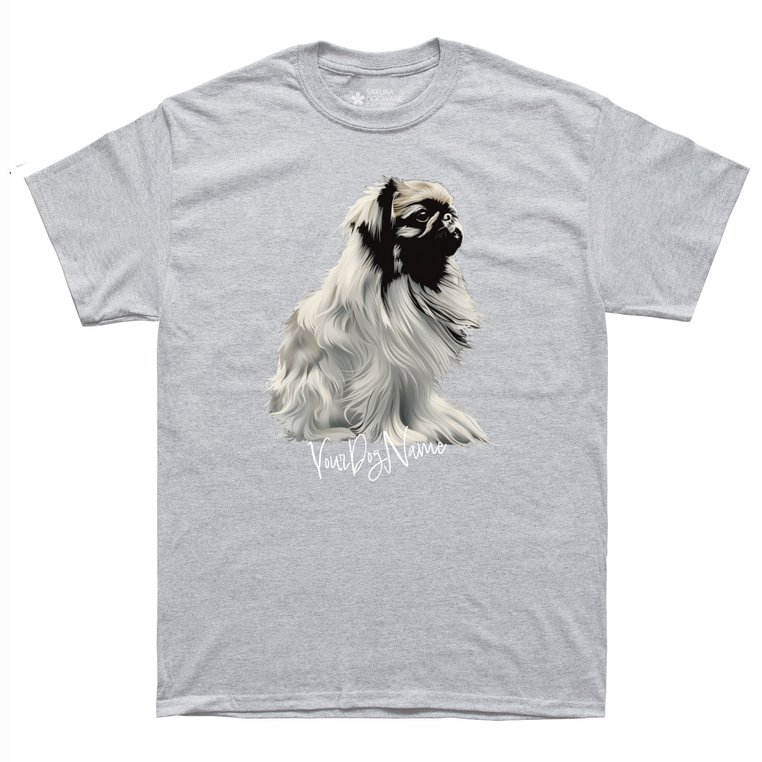 SAKURA DOGWARE FACTORY 名入れ　ユニセックス　Tシャツ　ペキニーズ　6156