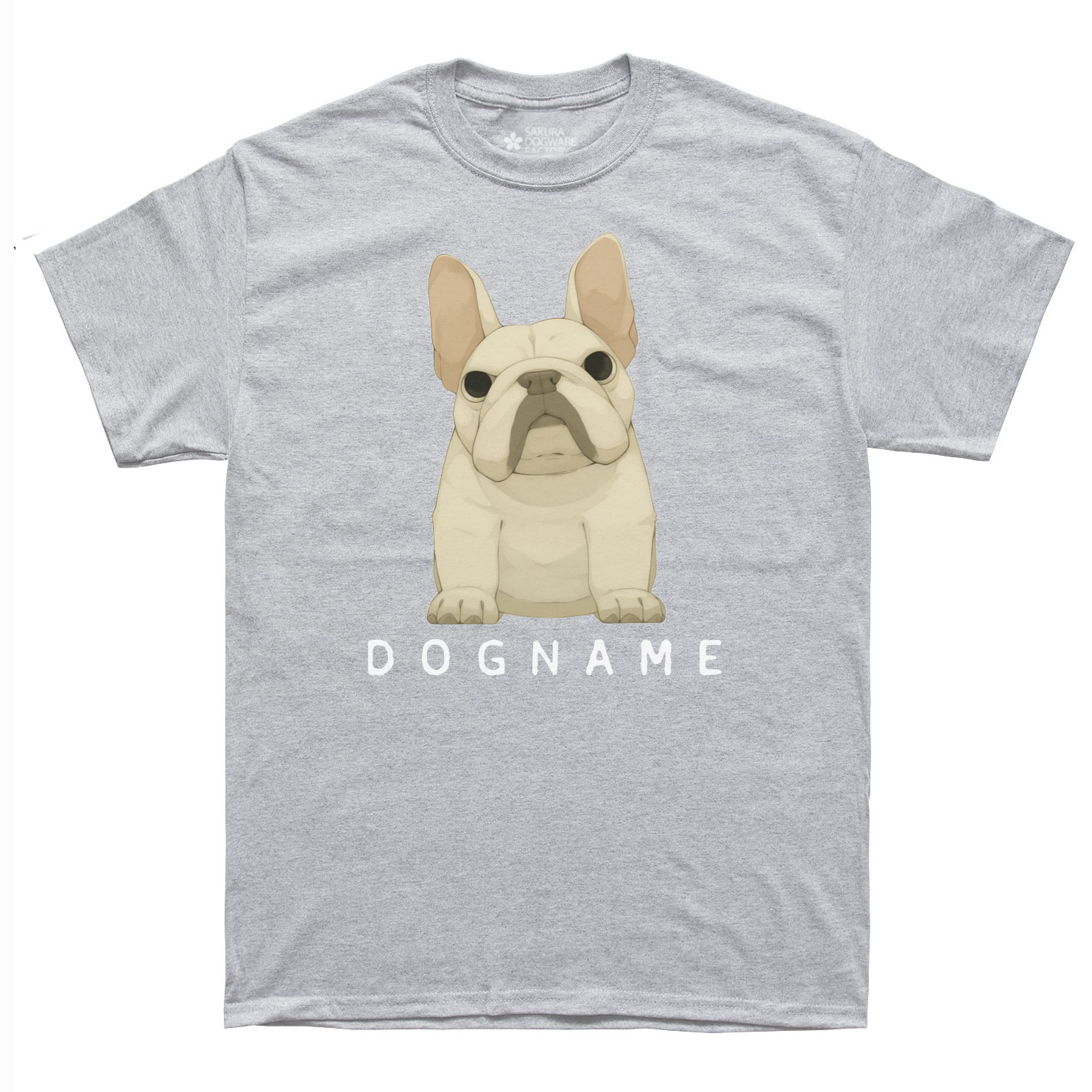 SAKURA DOGWARE FACTORY 名入れ　ユニセックス　Tシャツ　フレンチブルドッグ　6158