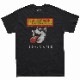 SAKURA DOGWARE FACTORY 名入れ　ユニセックス　Tシャツ　ヴィンテージプリント　黒柴犬『なめるぞ危険!』　6160
