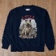 SAKURA DOGWARE FACTORY 名入れ　ユニセックス　クルーネックスウェット ヴィンテージ加工プリント 秋田犬　8044