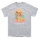 SAKURA DOGWARE FACTORY 名入れ　ユニセックス　Tシャツ　80's シティポップ　トイプードル　6162