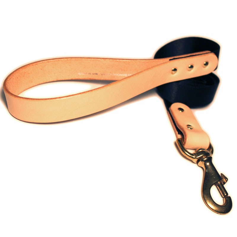 [中・大型犬用]おなまえ首輪　名前電話番号レーザー彫刻　本ヌメ革/本革　手仕上げ　　真鍮金具　首輪(小型犬・中型犬)　A88895 (L～LLサイズ)