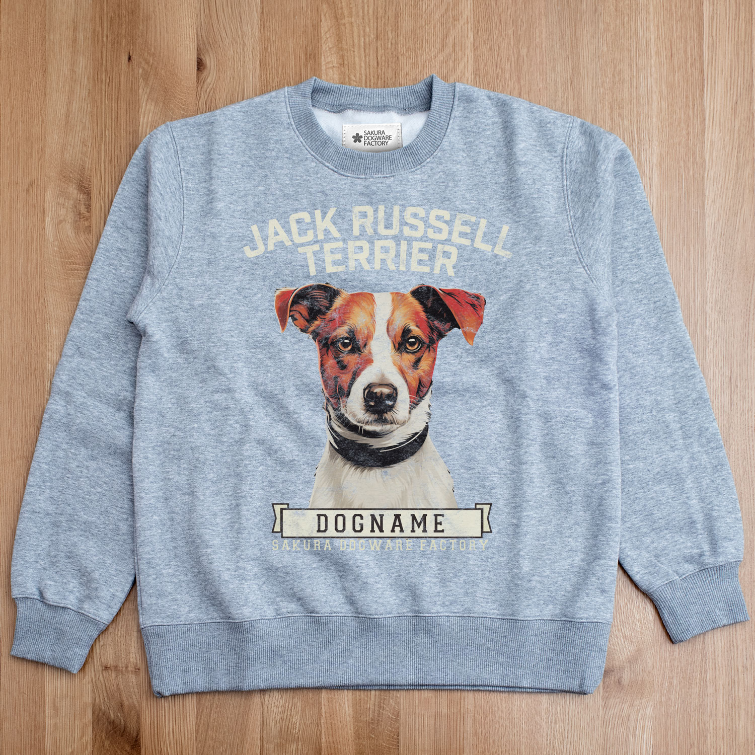 本革首輪・おしゃれ首輪・迷子札首輪の サクラ犬具製作所 / SAKURA DOGWARE FACTORY 名入れ ユニセックス クルーネック