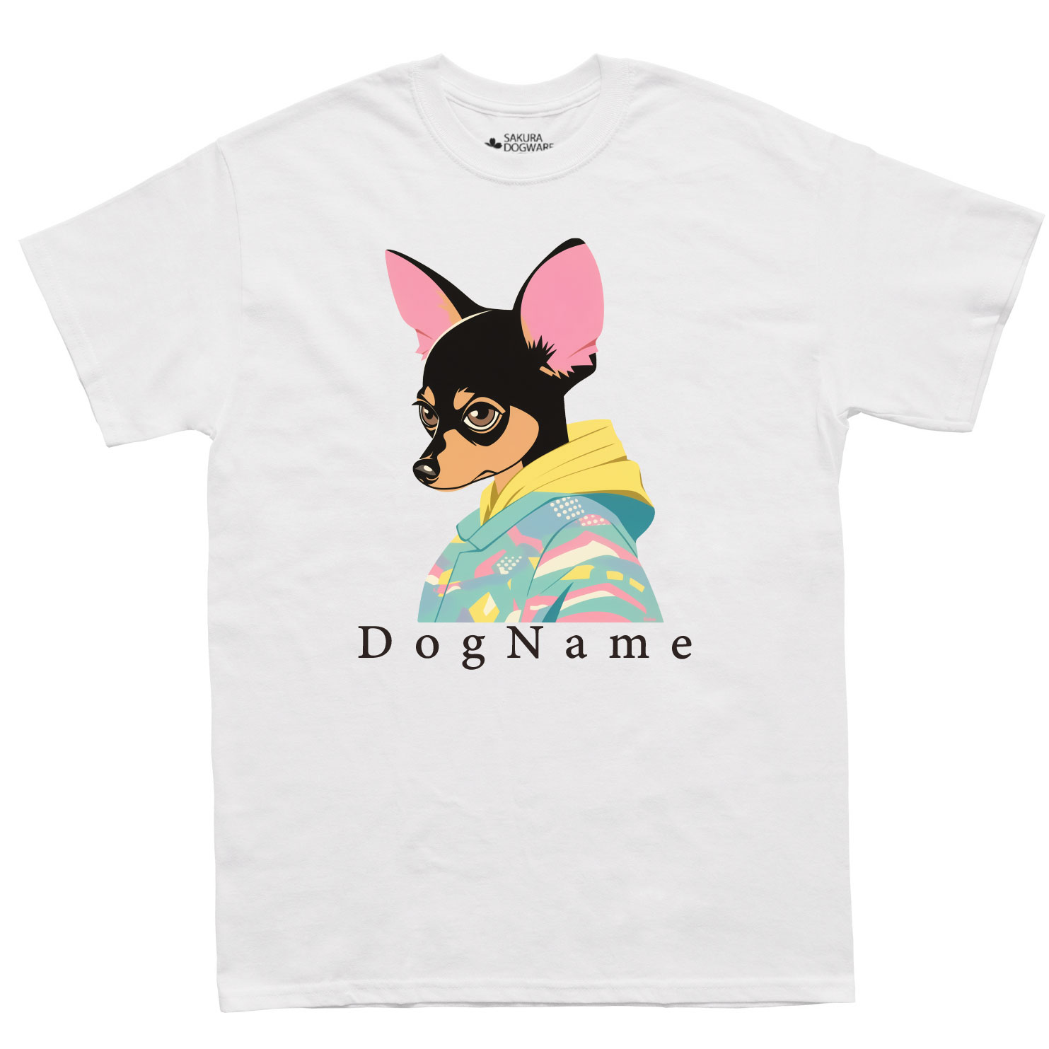 SAKURA DOGWARE FACTORY 名入れ　ユニセックス　Tシャツ　ミニチュアピンシャー　6169