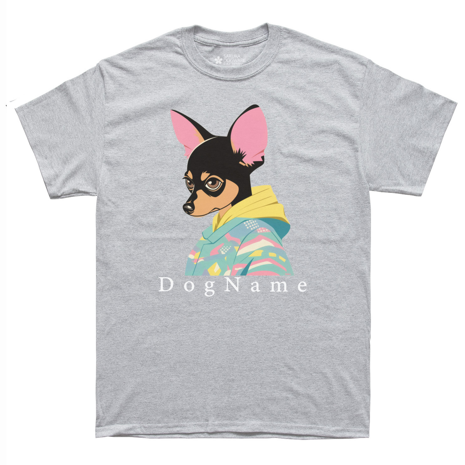 SAKURA DOGWARE FACTORY 名入れ　ユニセックス　Tシャツ　ミニチュアピンシャー　6169