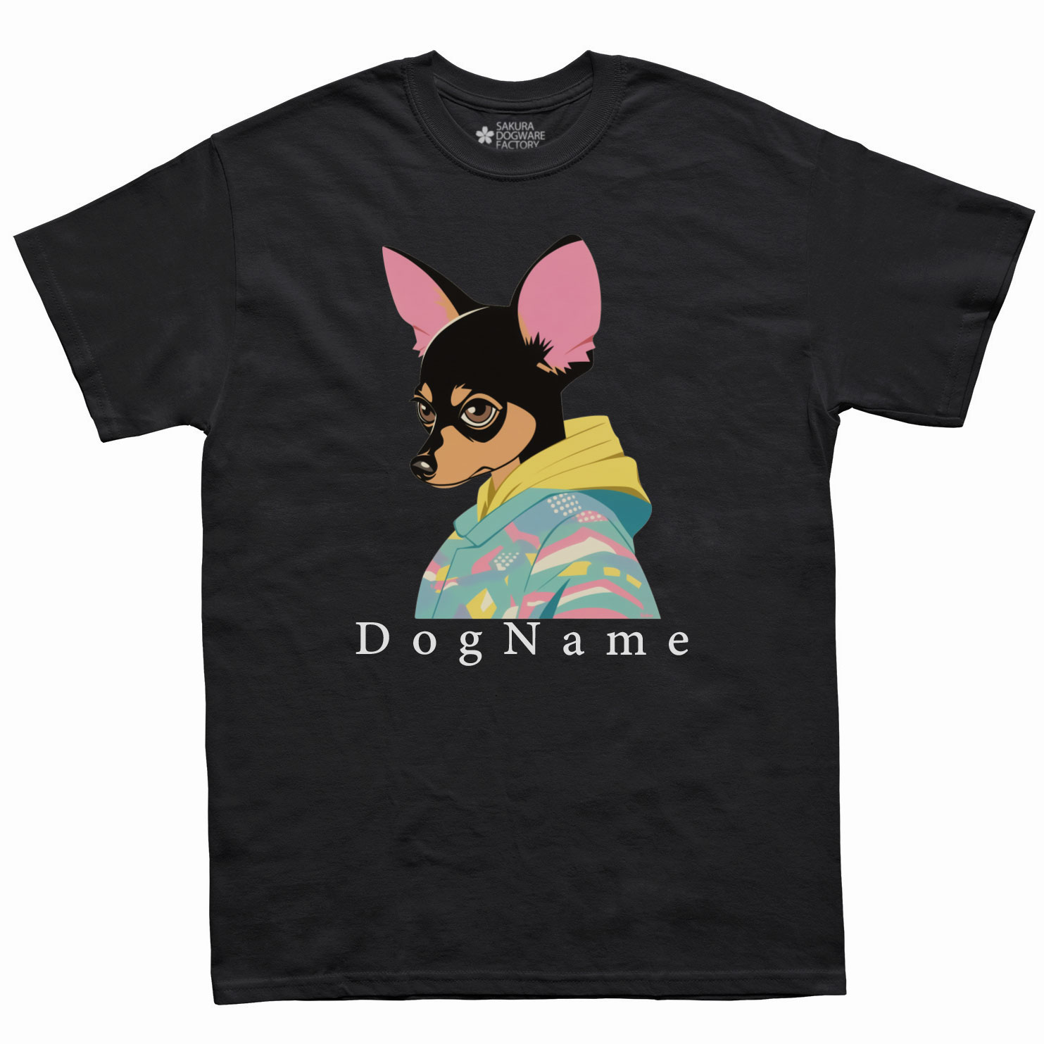 SAKURA DOGWARE FACTORY 名入れ　ユニセックス　Tシャツ　ミニチュアピンシャー　6169