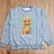 SAKURA DOGWARE FACTORY 名入れ　ユニセックス　クルーネックスウェット トイプードル　8054
