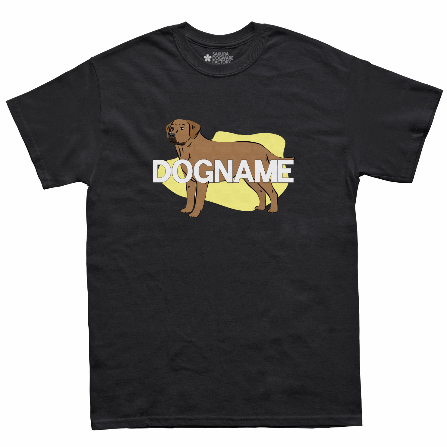 犬種デザイン名入れTシャツ ラブラドールレトリバー 6006-cho - サクラ