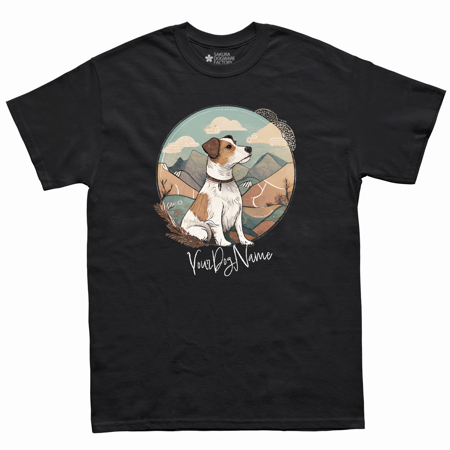 犬種デザイン名入れTシャツ ジャックラッセルテリア 6039 - サクラ犬具