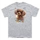 SAKURA DOGWARE FACTORY 名入れ　ユニセックス　Tシャツ　トイプードル　6040