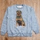 SAKURA DOGWARE FACTORY 名入れ　ユニセックス　クルーネックスウェット　ロットワイラー　8059