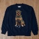 SAKURA DOGWARE FACTORY 名入れ　ユニセックス　クルーネックスウェット　ロットワイラー　8059