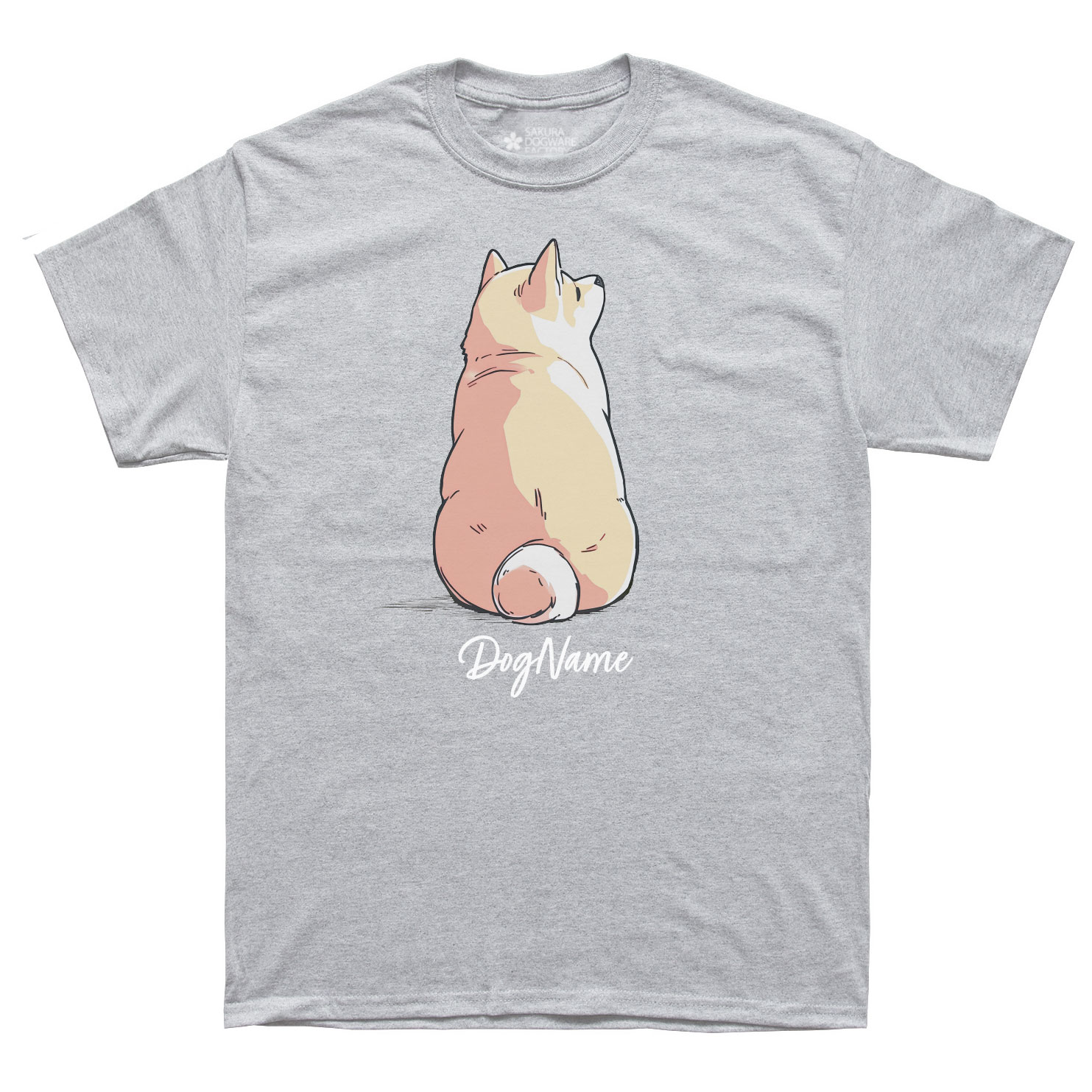 SAKURA DOGWARE FACTORY 名入れ　ユニセックス　Tシャツ　柴犬　6209