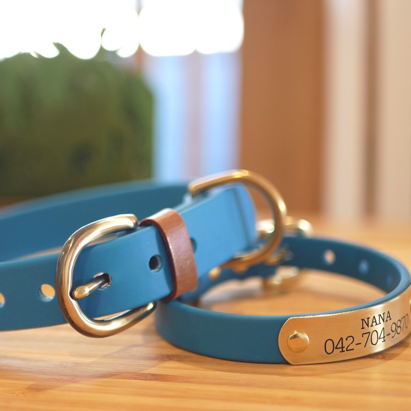 全７色　24mm幅アウトドア首輪　防水性・柔軟性・耐久性に優れたハイテク素材の犬用首輪　長さもセミオーダーOK