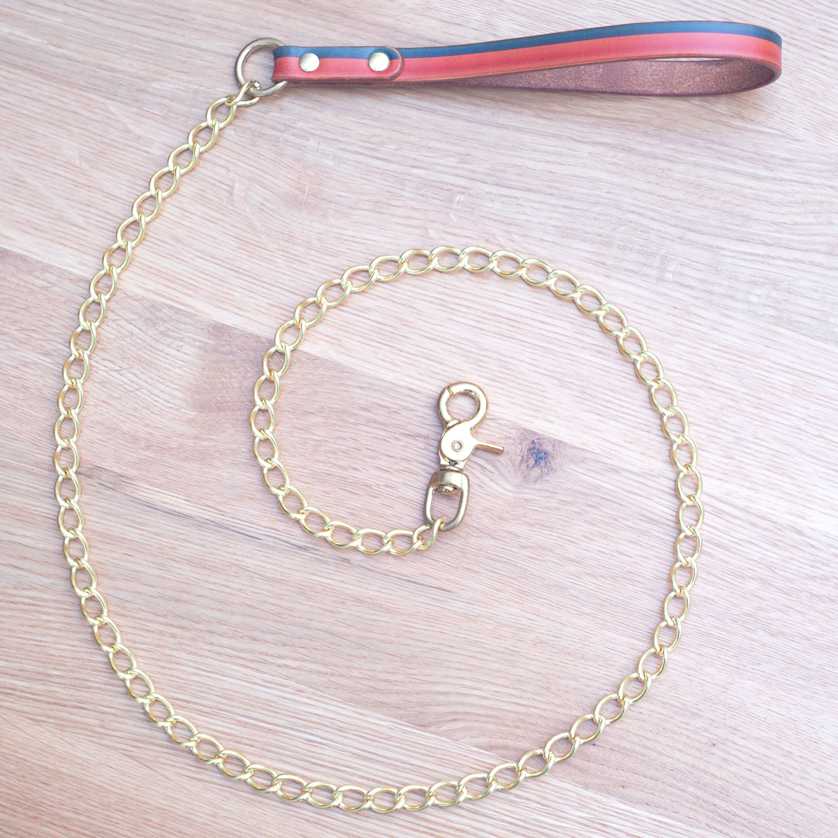 Framer アートなグラフィック本革首輪 花柄ひまわり　フラワー　真鍮無垢金具 サイズSS～L ベルト幅16mm #23454