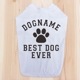 SAKURA DOGWARE FACTORY 名入れ　ペット用Tシャツ(小型犬・パピー・中大型犬・猫用) 綿100% 77002