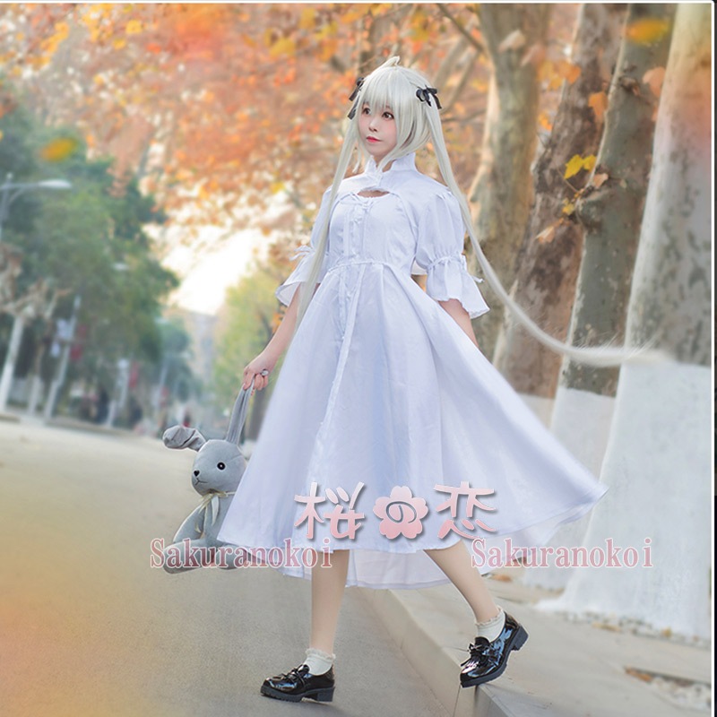 ヨスガノソラ 縁の空 風 春日野 穹 かすがの そら 風 長袖 風 ワンピース コスプレ衣装 日常服可 イベント コスチュームmls1003 コスプレ衣装専門店 桜の恋 アニメ コスプレ衣装 通