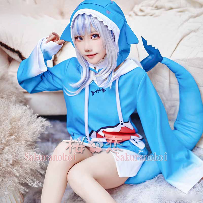 ホロライブ 獅白ぼたん セット済ウィッグ コスプレ衣装 Lサイズ