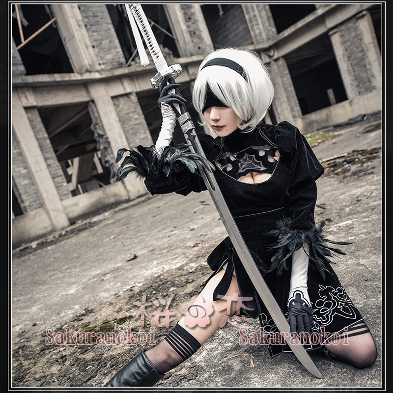 ☆大人気商品☆ ニーアオートマタ 2Bコスプレ衣装 フルセット Sサイズ