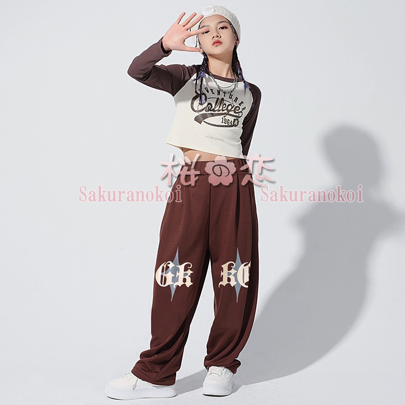 キッズダンス 子供服 男の子 ヒップホップ HIPHOP 女の子 子供ダンス ファション 演出 子供ダンス 女性 発表会 お遊び会 おしゃれ zlj1001