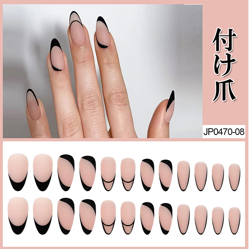 ネイルアート 1セット 可愛い優雅ネイル 24pcs 人工ネイル 偽の爪 手作りネイルチップ 台 ネイルチップ つけ爪 花嫁のネイルチップ 手 ネイルチップ zk1128