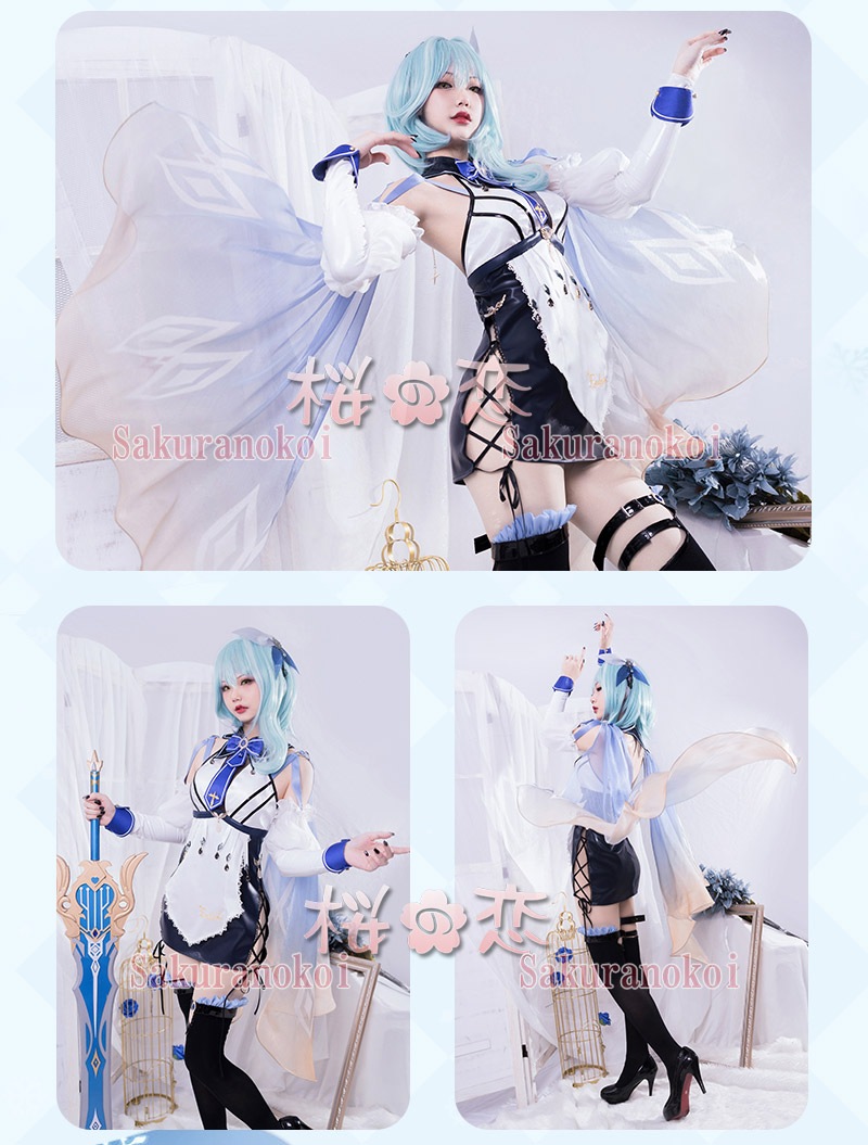 ���� ���󤷤� genshin Eula �桼�� �����륢 �ᥤ��  �����ץ� ���� cosplay ���٥�� �ѡ��ƥ��� �������塼�� ���� ���� uw1604