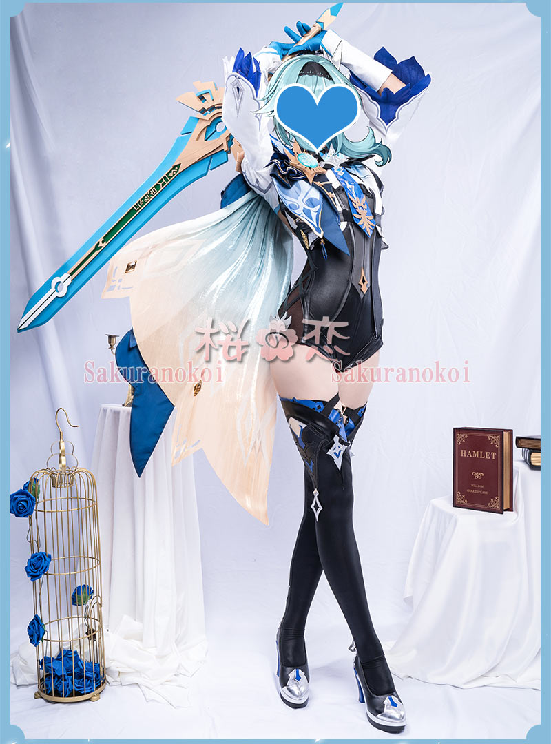 ���� ���󤷤� genshin Eula �桼�� �����륢 ���� cosplay ���٥�� �ѡ��ƥ��� �������塼�� ���� ���� uw1490