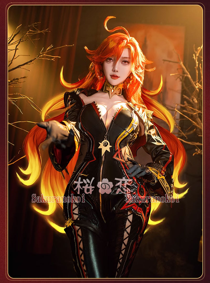  󤷤 genshin ޡ ץ  Mavuika п cosplay ٥ ѡƥ 塼   mg201